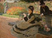 Claude Monet WLA metmuseum Camille Monet on a Garden Bench Spain oil painting artist